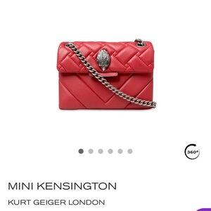 Red Quilted Mini Kensington Bag